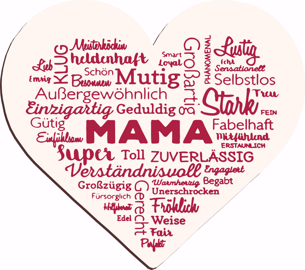 Herz Mama groß