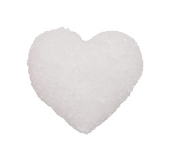 Heart white sugared