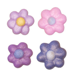 Flowers pastel with shimmer