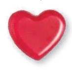 Mini Cuore di cioccolato rosso