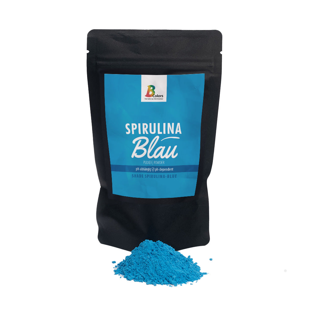 Powder zip bag blue 120g