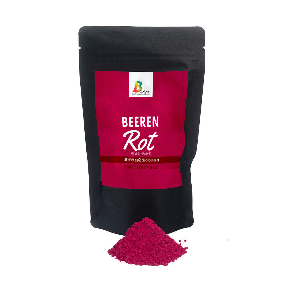 Powder zip bag berries red 120g