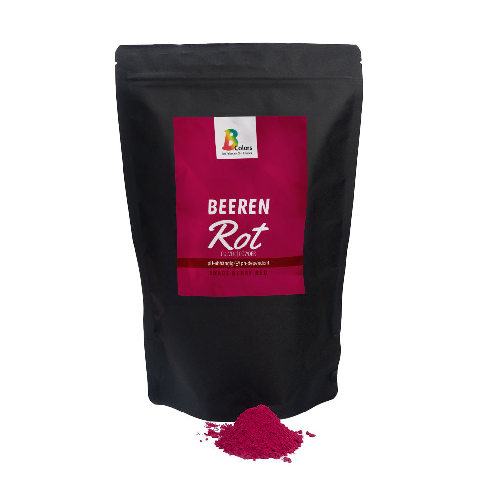 Powder zip bag berries red 750g